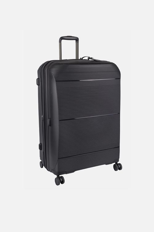 QWEST LARGE 4 WHEEL TROLLEY CASE - BLACK