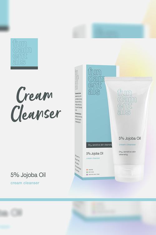 5% Jojoba Oil, Cream Cleanser