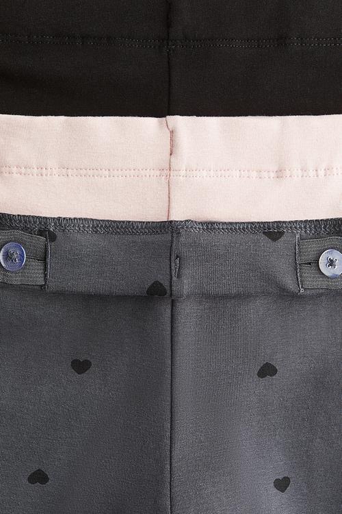 3-Pack brushed-inside jersey leggings - multi