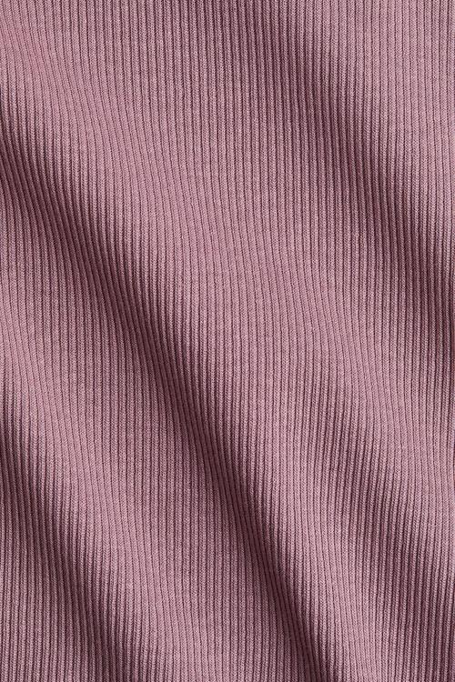 Long-sleeved jersey top - purple