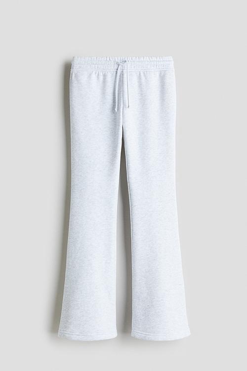 Flared joggers - light grey marl 