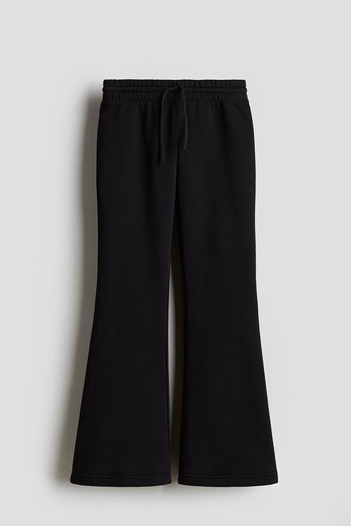 Flared joggers - black