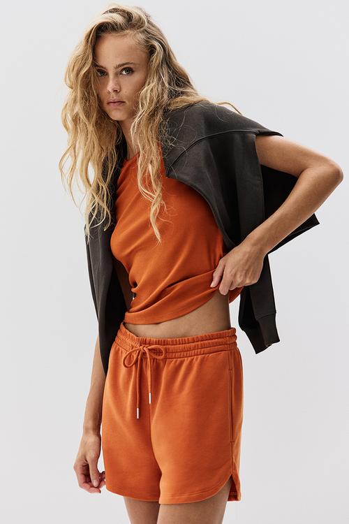 Sweatshirt shorts - orange