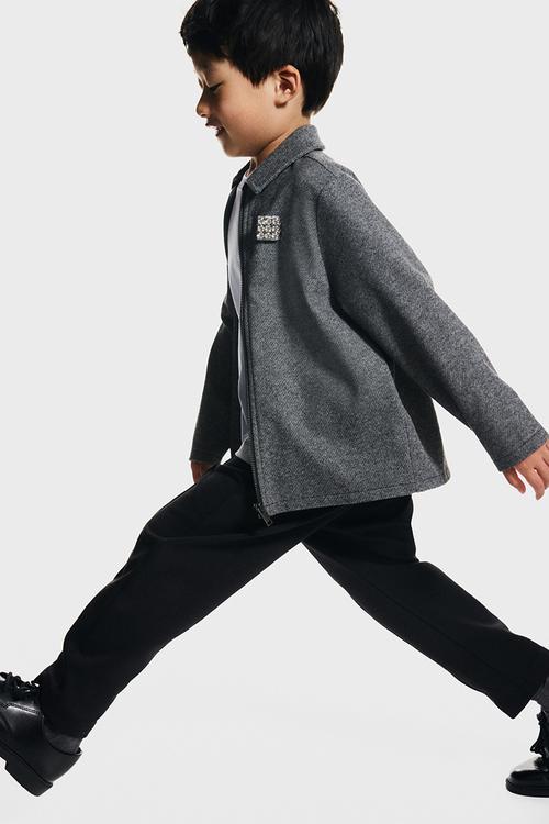 Crease-leg joggers - black