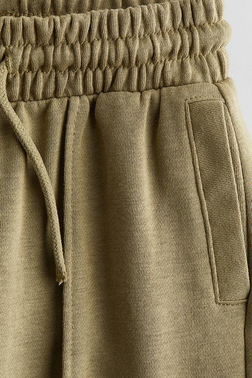 Crease-leg joggers - green