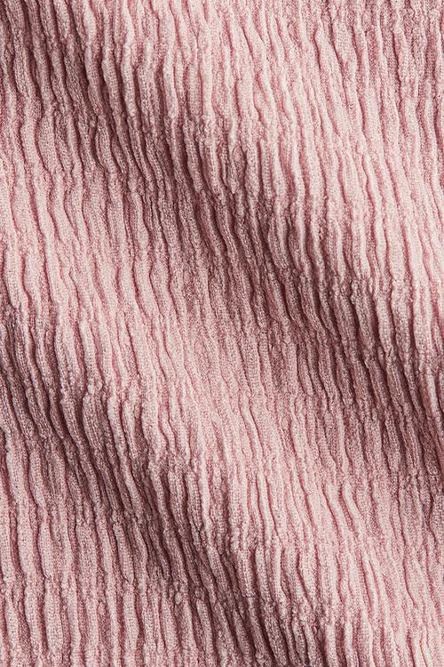 Textured jersey trousers - dusty pink