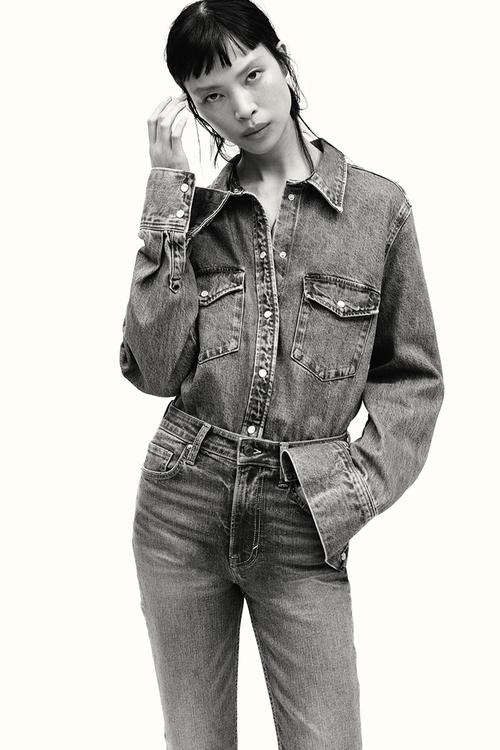 Flared high jeans - denim blue