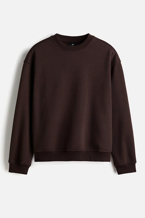 Loose fit sweatshirt - brown