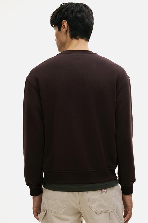 Loose fit sweatshirt - brown
