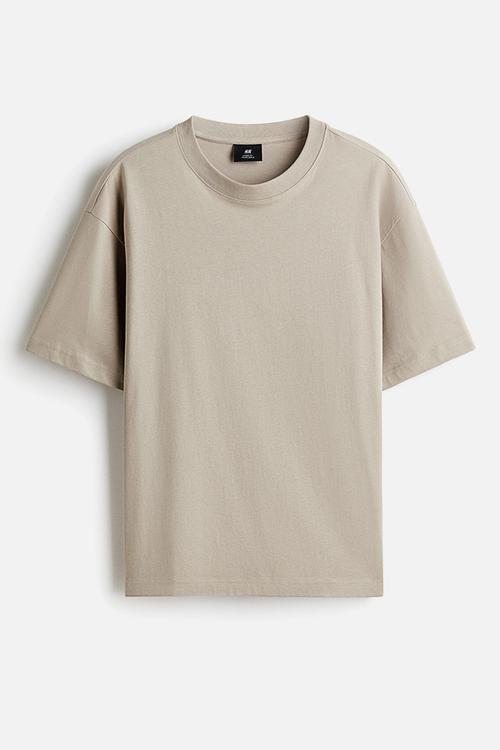 Relaxed fit T-shirt - beige