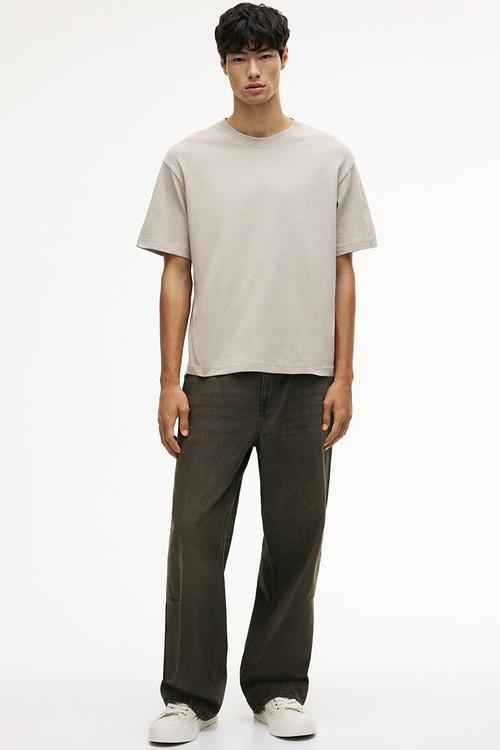 Relaxed fit T-shirt - beige
