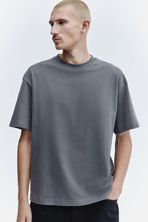 Relaxed fit T-shirt -  dark grey