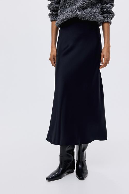 Midi skirt - navy blue