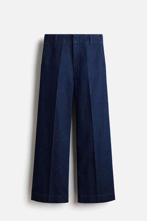 Wide high jeans - dark denim blue