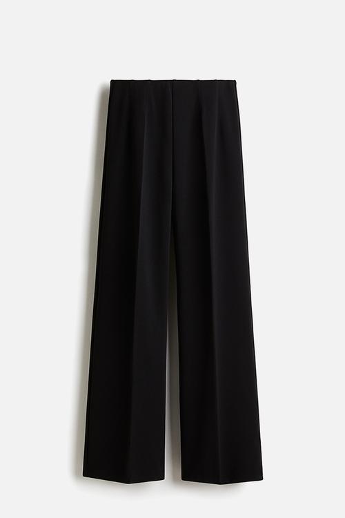 Straight trousers - black