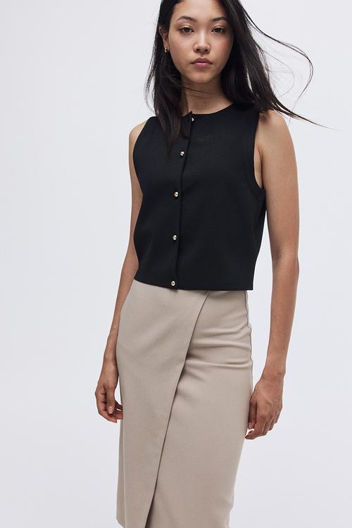 Wrap skirt - beige