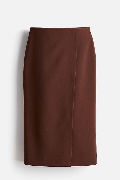 Wrap skirt - brown