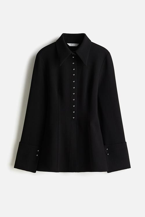 Waisted shirt - black
