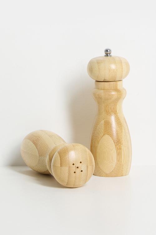 Bamboo S&P grinder set of 2 - Natural