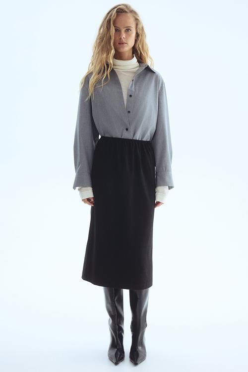 Oversized shirt - light grey 