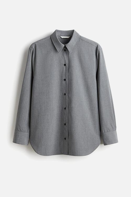 Oversized shirt - light grey 