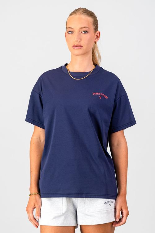 Academy Oversized Tee - Navy