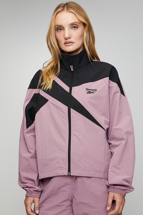 Women'S Icon Open Hem Tracktop - Berry Chill/Black