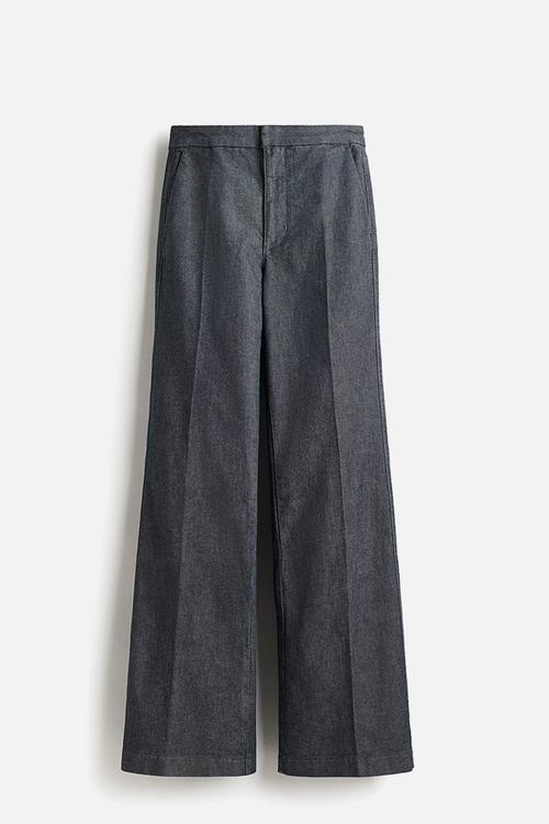 Flared high jeans - dark denim blue