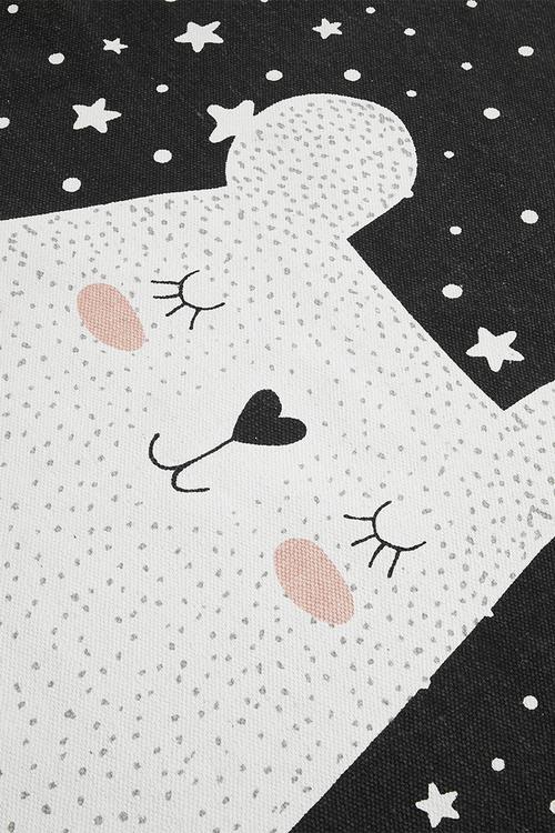 Round Cotton Bear 120cm - Black