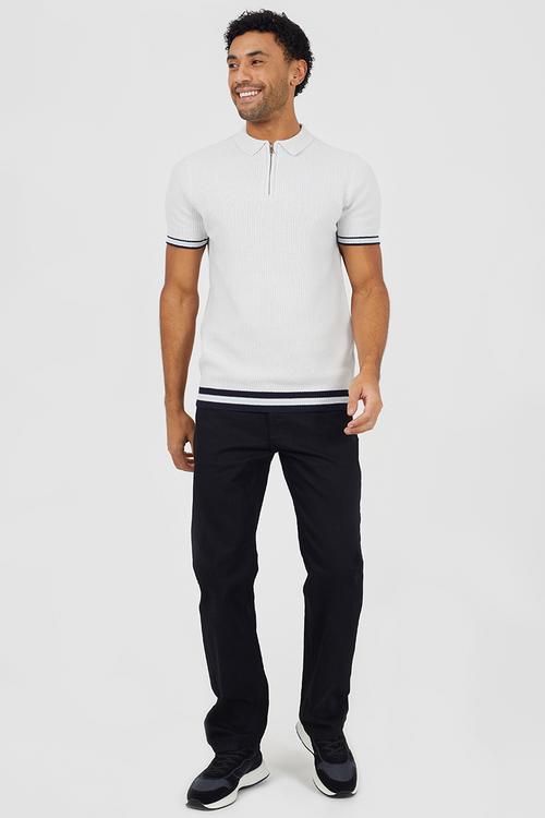 Straight Fit Denim Jeans - Black Regular Length