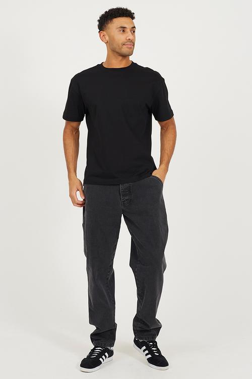 Wide Leg Denim Jean - Charcoal Regular Length
