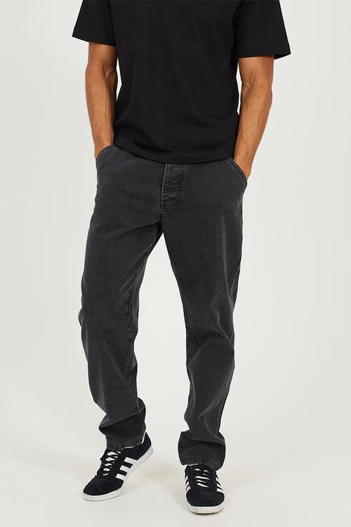 Wide Leg Denim Jean - Charcoal Regular Length