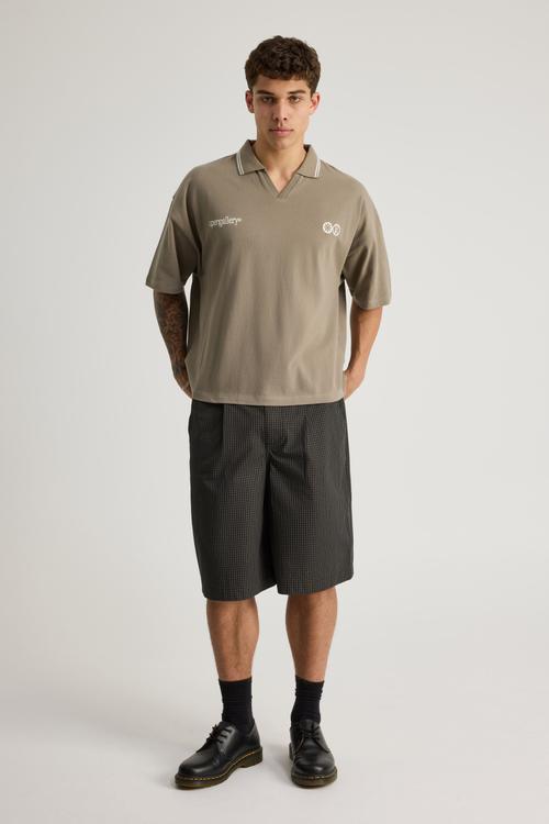 Open Gallery Cropped Sports Jersey - Og Khaki Mist/Gallery Crest