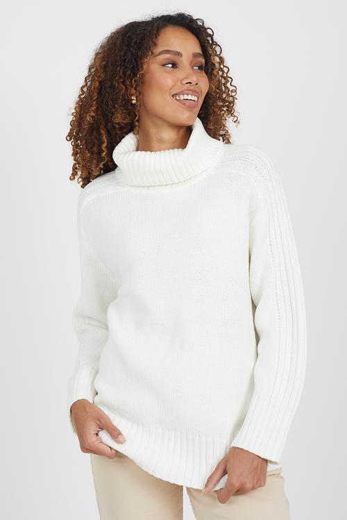 Loose Fit Jumper  - Cream