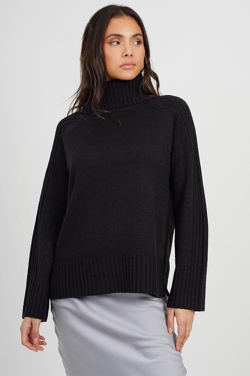 Loose Fit Jumper - Black