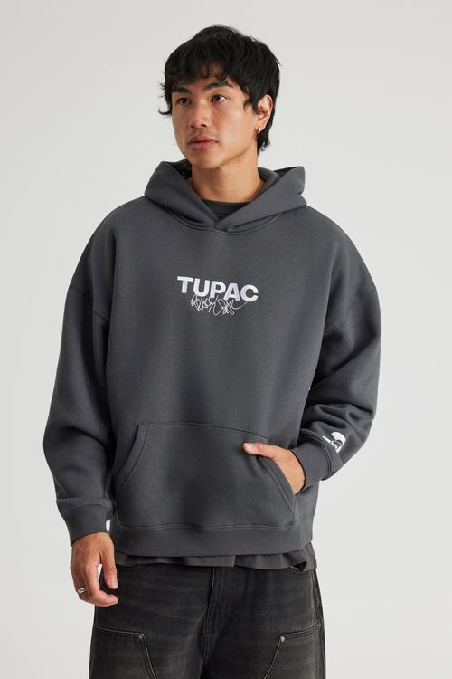 Music Merch Hoodie - Lcn Bra Slate/Tupac Bold