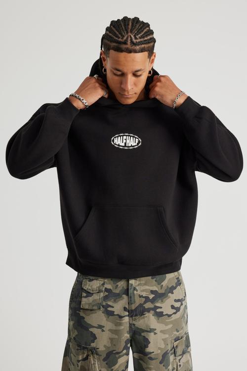 Half Half Hoodie - Hh Black/Turbulent