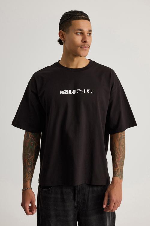Half Half Box Fit Graphic T-Shirt - Hh Black/Fragment Bricks