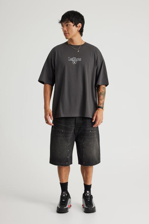 Box Fit Nfl T-shirt - Lcn Nfl Slate/Raiders Classic