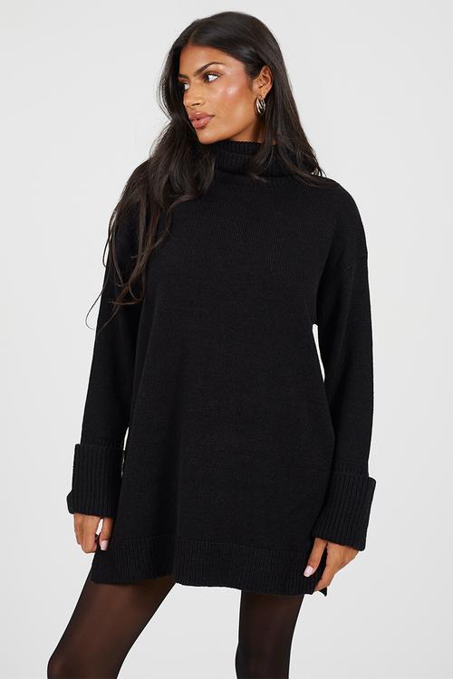 Loose Fit Dress - Black