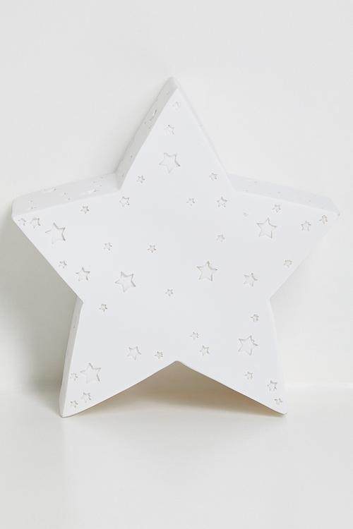 Star LED night light - white