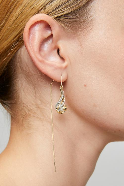 Davina Pearl Tassle Earring - Gold