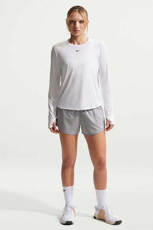W Nk One Classic Df Ls Top - White/Black