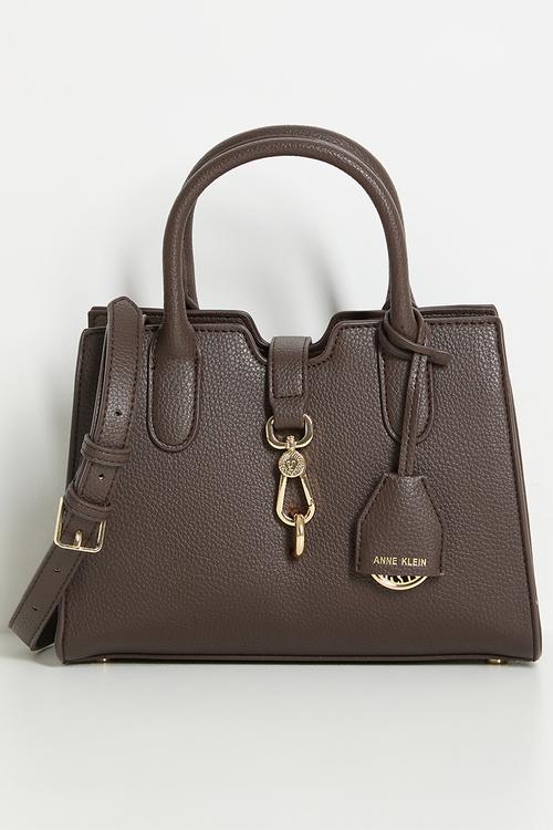 Cambodia Small Satchel W/ Detachable Strap Bag - Espresso