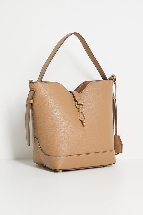Cambodia Bucket W/ Detachable Strap Bag-Mocha