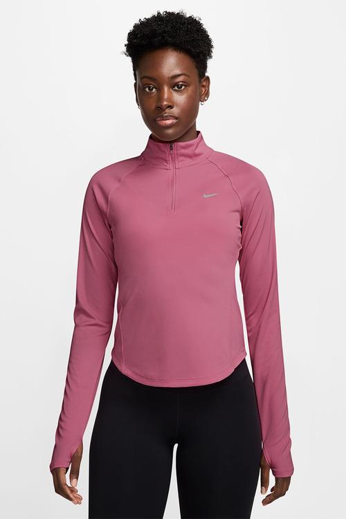 W Nk Tempo Swsh Hbr Df Hz Top - Peony/White