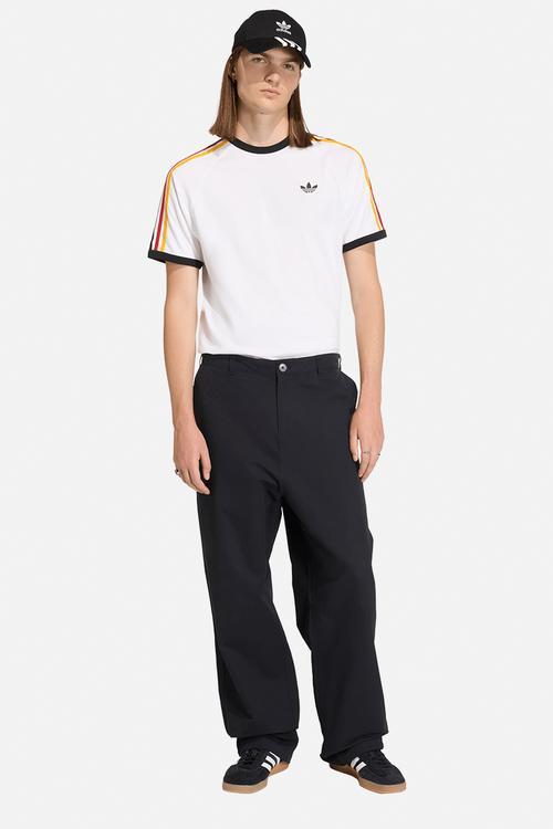 3-Stripes Tee - Cloud White/collegiate gold/power red
