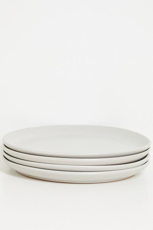 Embossed dinner plate - Grey