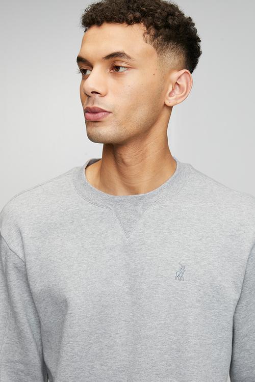 Aakil Essential Fleece Sweater - Grey Melange