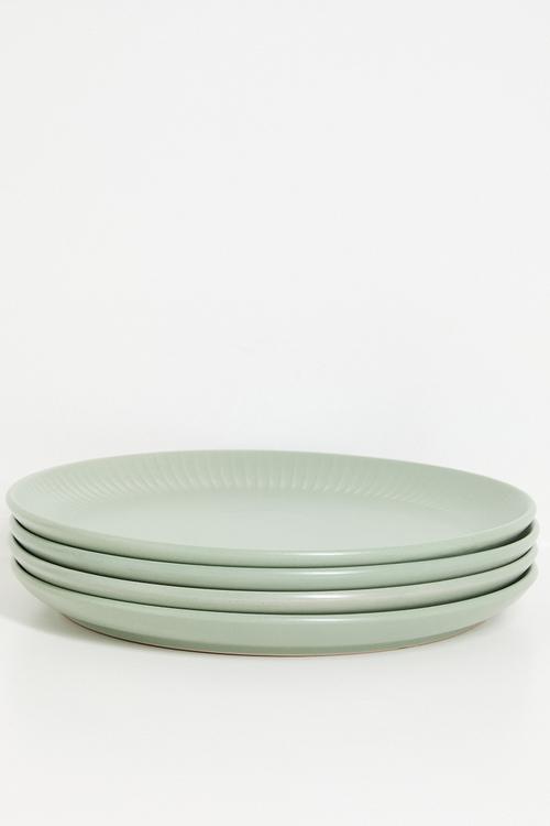 Embossed dinner plate - Green